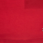 Tricou din bumbac cu sigla mărcii pentru bebeluși, roșu Benetton 224629 2