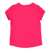Tricou din bumbac cu imprimeu sirena, roz Benetton 224818 4
