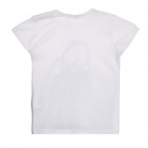 Tricou din bumbac cu imprimeu grafic pentru bebeluși, alb și gri Benetton 225233 3