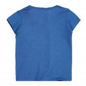 Tricou din bumbac cu imprimeu colorat pentru bebeluș, în albastru Benetton 225239 3