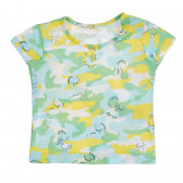Tricou din bumbac cu imprimeu grafic pentru bebeluș, multicolor Benetton 225255 