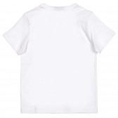 Tricou din bumbac cu imprimeu PJ Masks, de culoare alb Benetton 225627 4