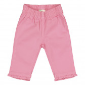 Pantaloni pentru fetițe - roz Benetton 226719 