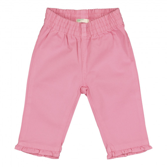 Pantaloni pentru fetițe - roz Benetton 226719 