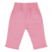 Pantaloni pentru fetițe - roz Benetton 226720 3