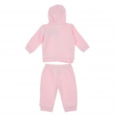 Set de hanorac din bumbac și pantaloni pentru bebeluși, roz Benetton 226851 3