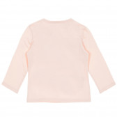 Bluză cu mâneci lungi și imprimeu grafic, roz Benetton 226923 4