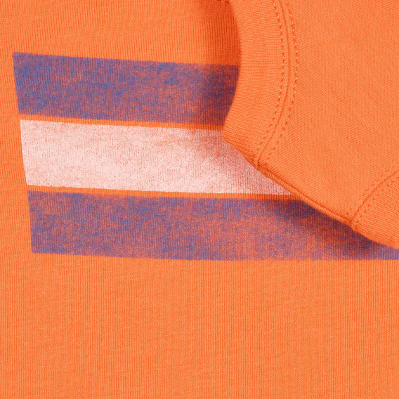 Bluză din bumbac cu imprimeu pentru bebeluși, portocaliu Benetton 227075 3