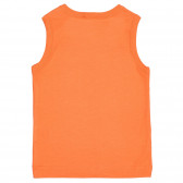 Bluză din bumbac cu imprimeu pentru bebeluși, portocaliu Benetton 227076 4