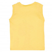 Bluză din bumbac cu imprimeu girafă pentru bebeluși, galben Benetton 227163 4
