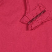 Bluză din bumbac cu volane pentru bebeluș, roz închis Benetton 227194 3