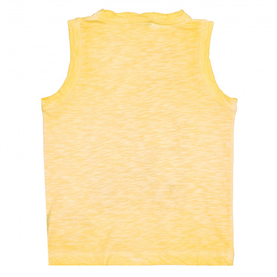 Bluză din bumbac cu imprimeu grafic, galben Benetton 227235 4