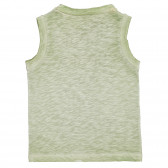 Bluză din bumbac cu imprimeu grafic pentru bebeluși, culoare verde Benetton 227239 4