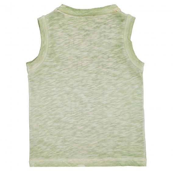 Bluză din bumbac cu imprimeu grafic pentru bebeluși, culoare verde Benetton 227239 4