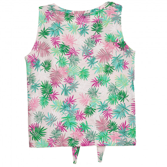 Bluză din bumbac cu imprimeu floral pentru bebeluși, roz deschis Benetton 227291 4