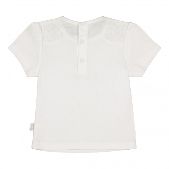 Tricou de bumbac pentru fetițe, alb Original Marines 227596 3