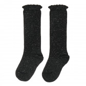 Set de două perechi de șosete pe negru și gri, pentru fete Chicco 227779 2