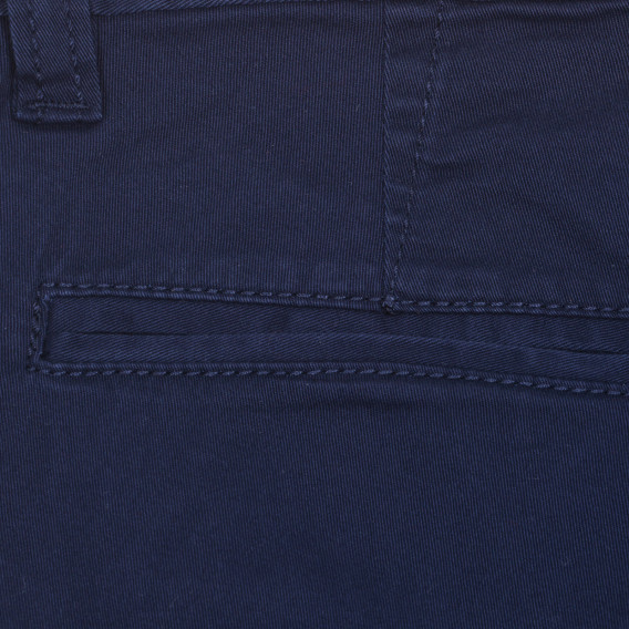 Pantaloni de bumbac, albastru închis Benetton 228079 3