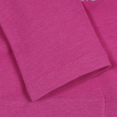 Bluză din bumbac cu aplicație pentru bebeluși, roz Benetton 228143 3