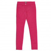 Pantaloni mulați, roz Benetton 228181 