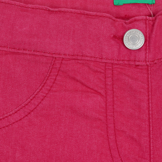 Pantaloni mulați, roz Benetton 228182 2