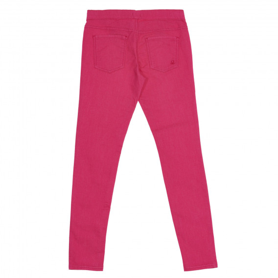 Pantaloni mulați, roz Benetton 228184 4