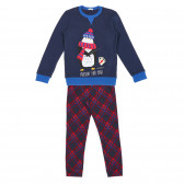 Pijamale de bumbac cu imprimeu pinguin, multicolore Benetton 228296 