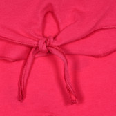 Tricou din bumbac cu spate alungit și imprimeu pentru bebeluși, roz Benetton 228336 3