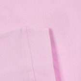 Tricou din bumbac cu aplicație de cireș, violet deschis Benetton 228360 3