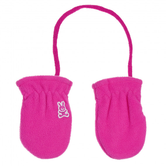 Mănuși cu broderii pentru bebeluși, roz Benetton 228924 