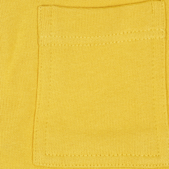 Pantaloni sport din bumbac pentru bebeluși, galbeni Benetton 228954 3