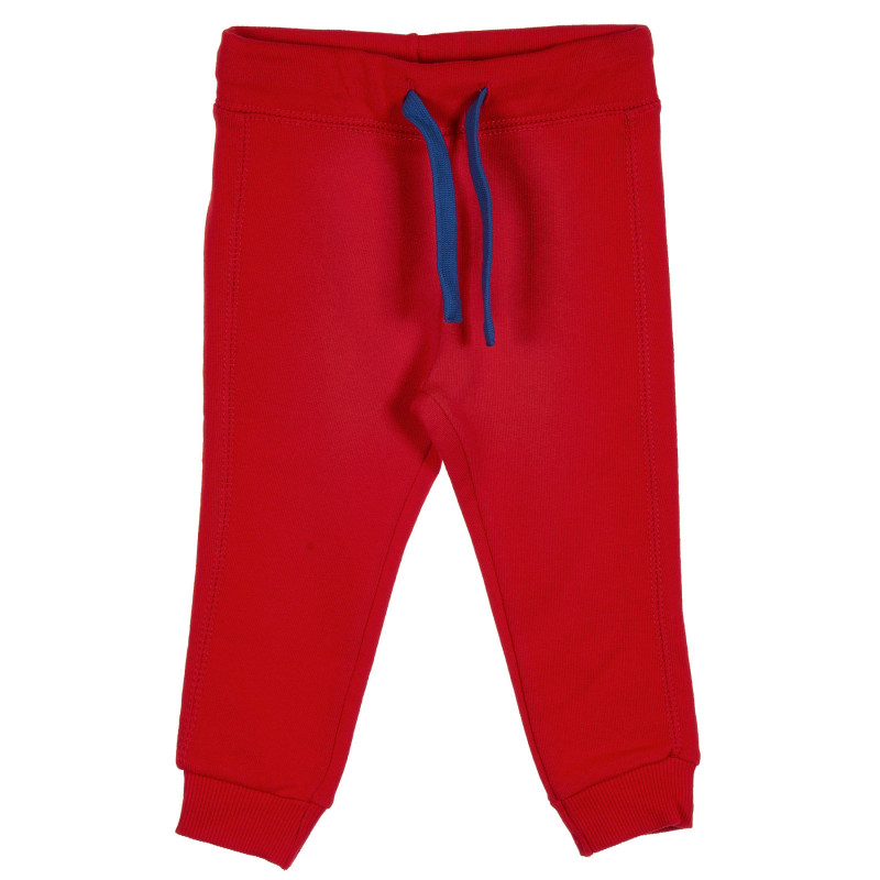 Pantaloni din bumbac cu sigla mărcii pentru bebeluși, roșu  228956
