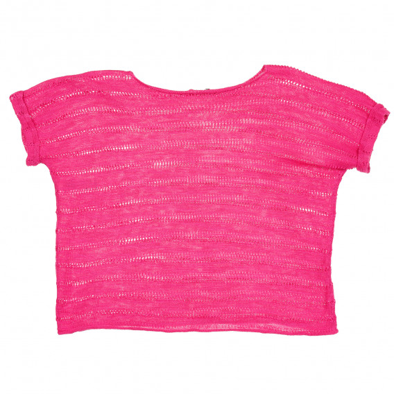 Tricou tricotat, roz Benetton 229313 3