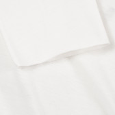 Bluză cu mâneci lungi și imprimeu grafic, albă Benetton 229359 3