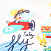 Bluză din bumbac cu mânecă lungă, cu imprimeu colorat pentru bebeluși Boboli 22959 3