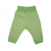 Pantaloni pentru copii unisex Boboli în culoare verde cu dungi Boboli 22969 2