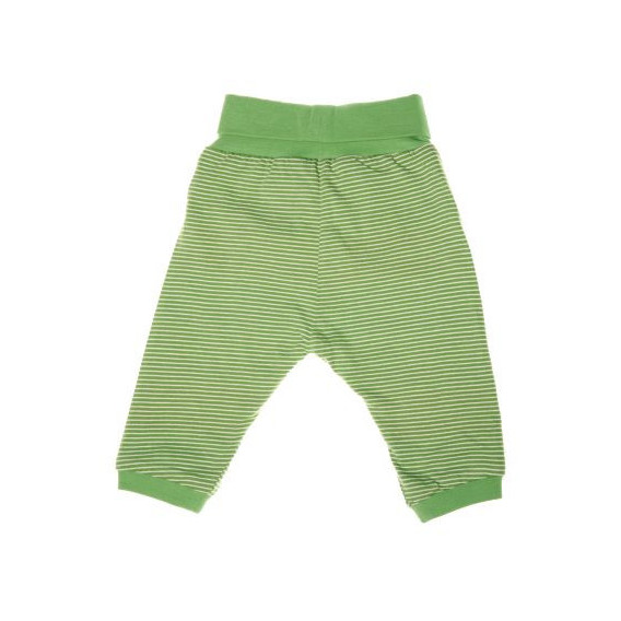 Pantaloni pentru copii unisex Boboli în culoare verde cu dungi Boboli 22969 2