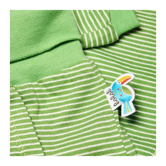 Pantaloni pentru copii unisex Boboli în culoare verde cu dungi Boboli 22970 3