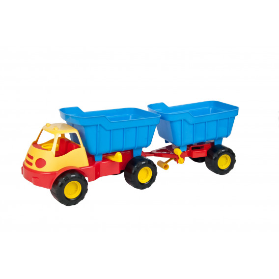 Camion pentru copii cu remorcă și cupă Mochtoys 2299 