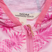 Geacă cu imprimeu ananas, roz Midimod 230014 2