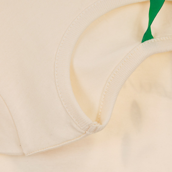 Bluză cu mânecă lungă cu aplicație textilă, pentru fete Benetton 230233 3