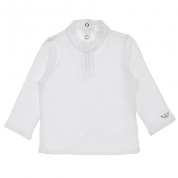 Bluză din bumbac cu mânecă lungă Armani cu un nasture pentru fete Armani 230266 