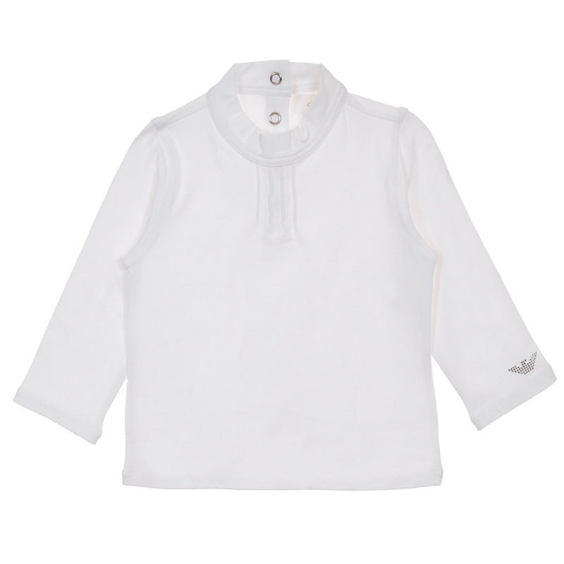 Bluză din bumbac cu mânecă lungă Armani cu un nasture pentru fete  230266