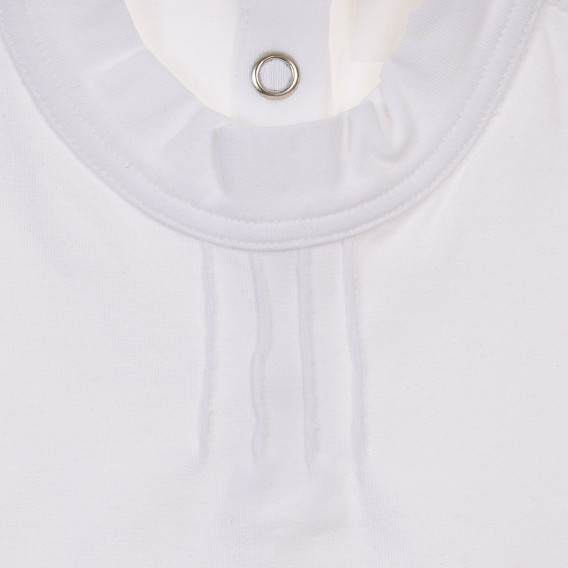 Bluză din bumbac cu mânecă lungă Armani cu un nasture pentru fete Armani 230267 2