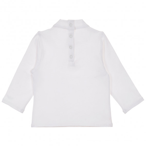 Bluză din bumbac cu mânecă lungă Armani cu un nasture pentru fete Armani 230269 4