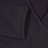 Bluză cu mânecă lungă din bumbac pentru fete, neagră Armani 230280 4