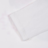 Bluză din bumbac cu mânecă lungă Armani cu imprimeu pentru fete Armani 230284 3