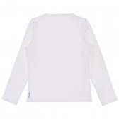 Bluză din bumbac cu mânecă lungă Armani cu imprimeu pentru fete Armani 230285 4
