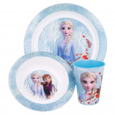 Set de luat masa din polipropilenă de 3 buc., cu imagine, Frozen Kingdom Frozen 230411 