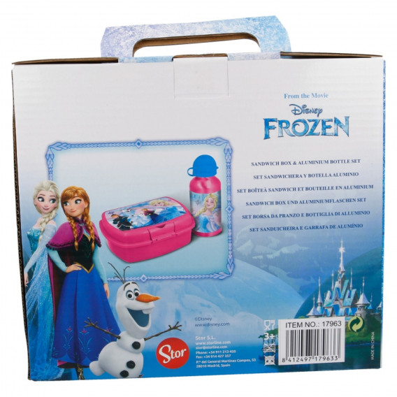 Set pentru mâncare din polipropilenă, Back to school, cu imagine, Frozen Kingdom 2 Frozen 230412 2